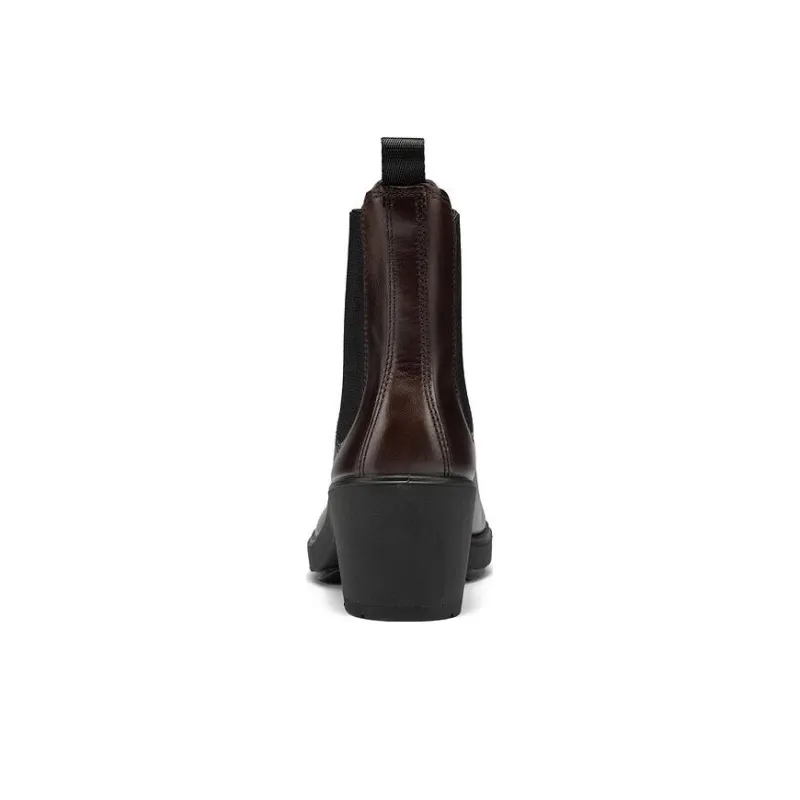 Ecco Short Chelsea Boots 6.5cm Women's Brown Red-4