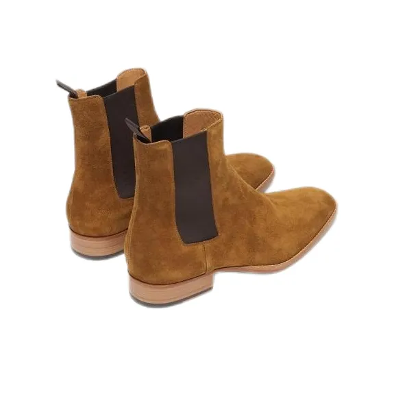 Sandro Chelsea Boots Men Caramel, Chocolate-3