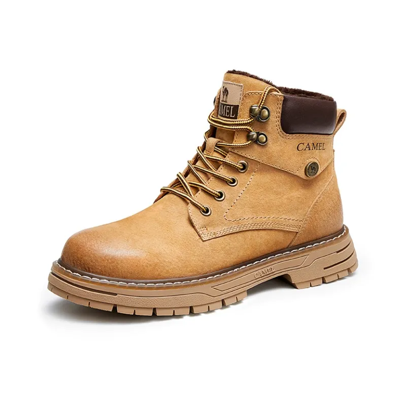 CAMEL Martin Boots Men Smoke Sand/Coffee/Desert Yellow/Coffee-6