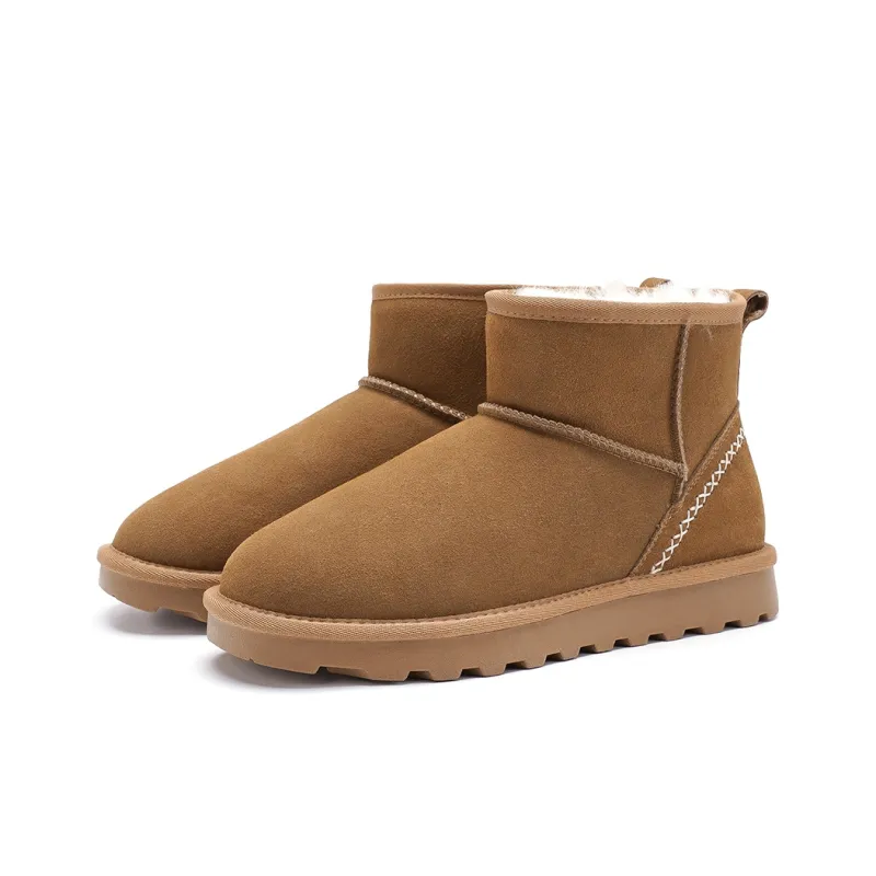 HARSON Warm Short Snow Boots 2.8cm Women's-8