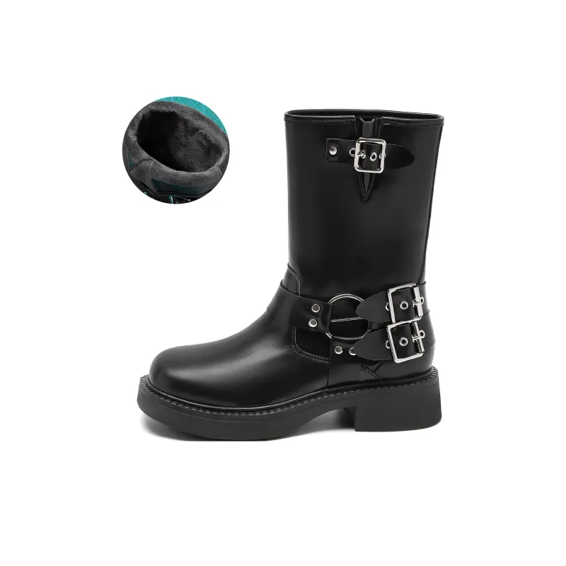 AGSDON Ankle Boots 4cm Women's Brown-5