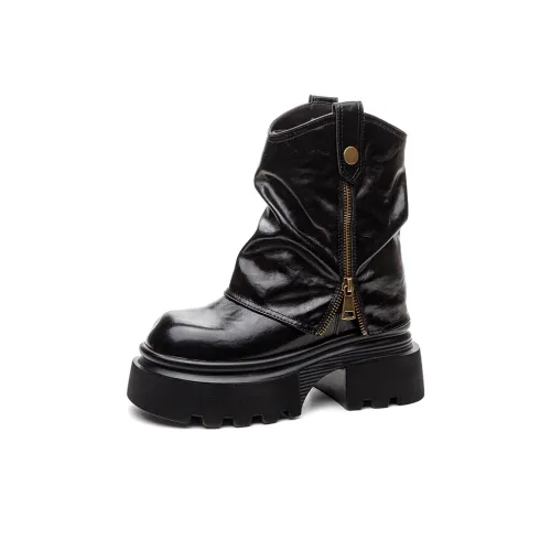 Shoe Cabinet Floral Language Ankle Boots 9cm Women's