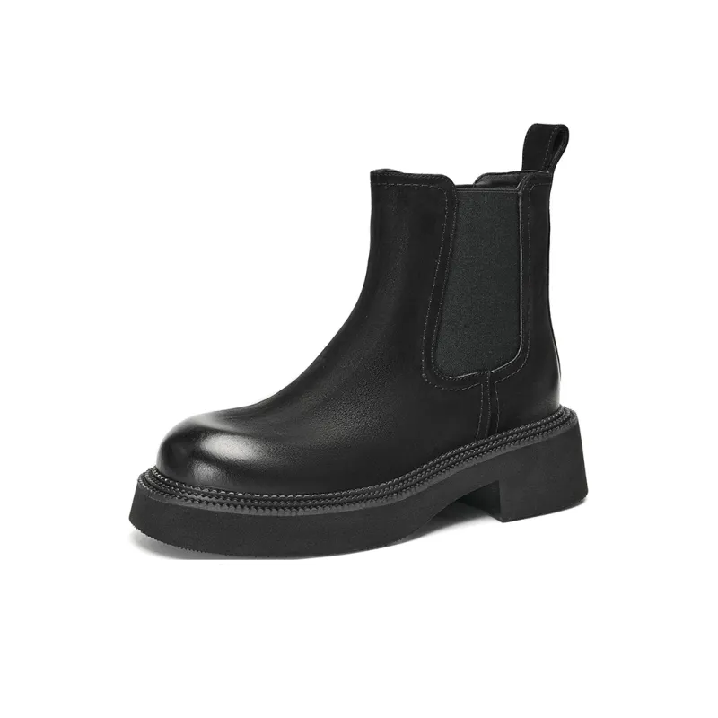 EBLAN Short Chelsea Boots Women's Black-1