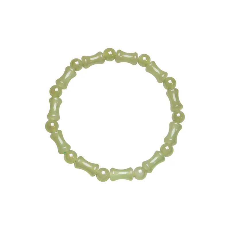 YUYIHUAN Hetian Jade Bracelets Green Jade Unisex-0