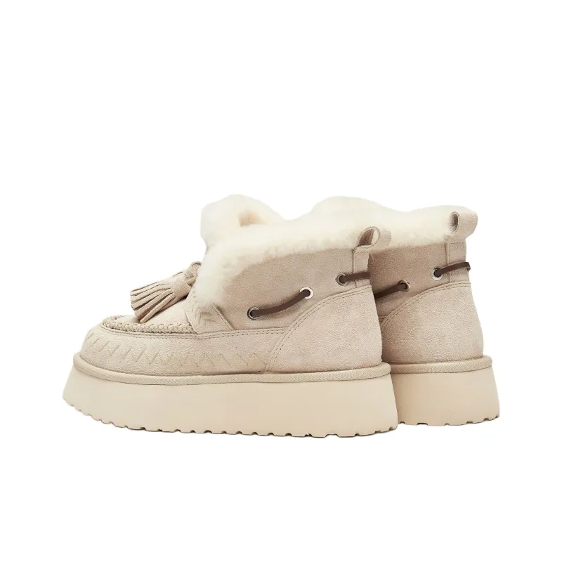 Staccato Snowy Top Cedar Warm Short Snow Boots Women's-4