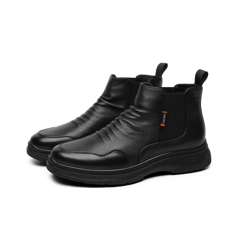 CROWN Chelsea Boots Men's Black-4