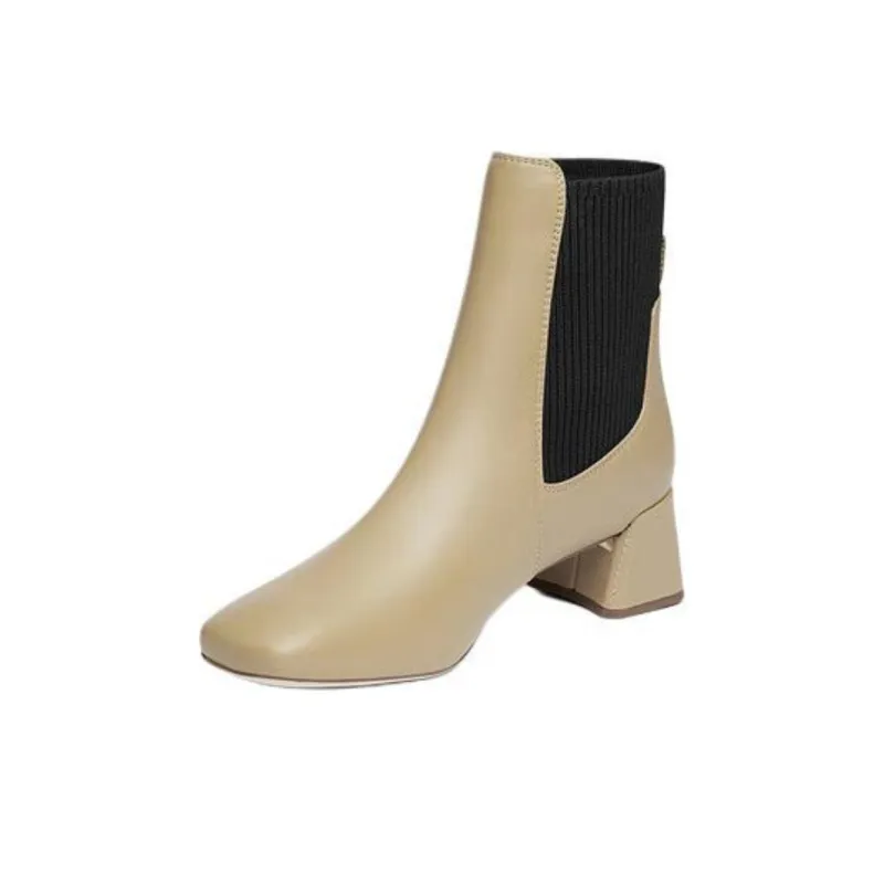 Clarks Crew Chelsea Boots Women's Light Brown-1