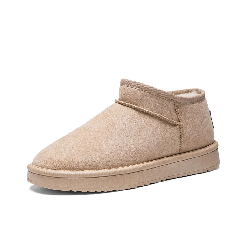 RENBEN Warm Wear Resistant Cushioning Slip Resistant Coverage Short Snow Boots Women's Khaki-1