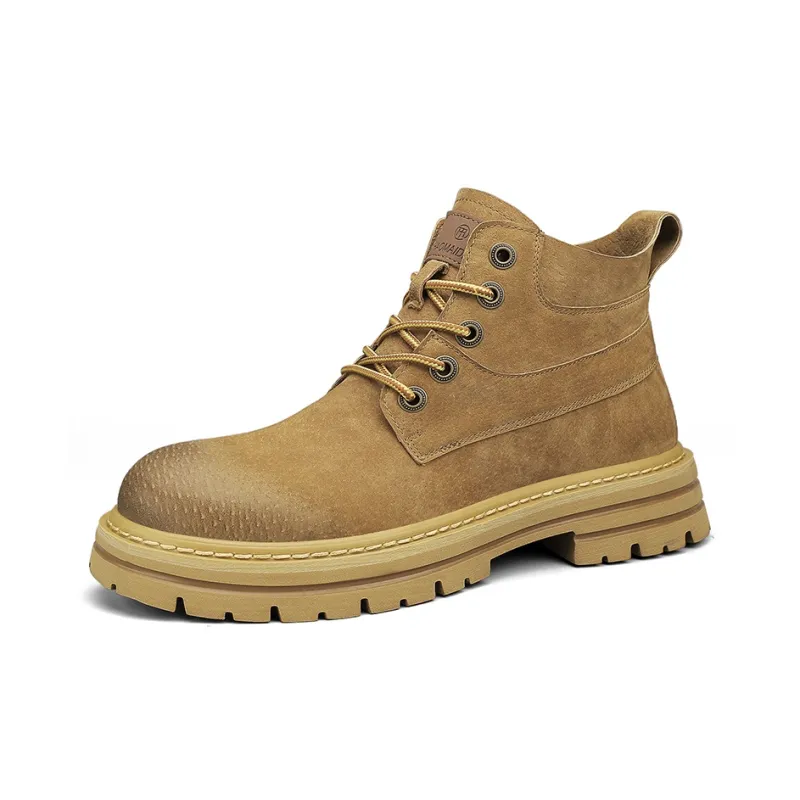 VAEL Ankle Boots Men Yellow Brown/Camel-1