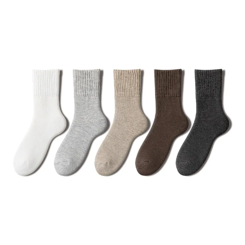 YINSHILIANGPIN Mid Calf Socks Men's 5 Pack-28