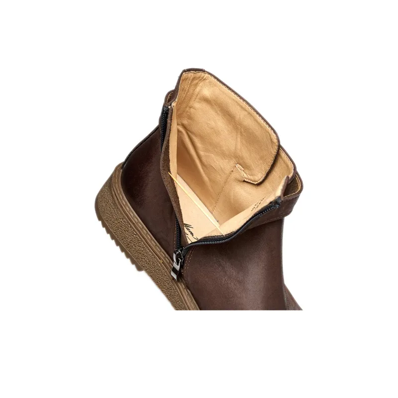 MANSA Chelsea Boots Short British Vintage Fashion-3