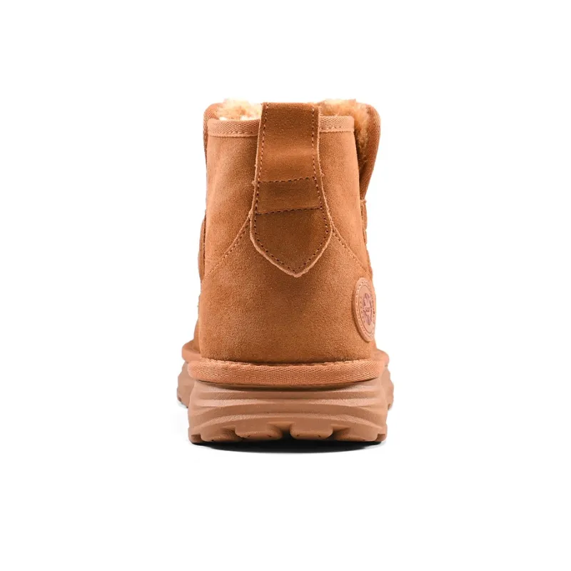 H8 Warm Short Snow Boots Unisex Chestnut-4