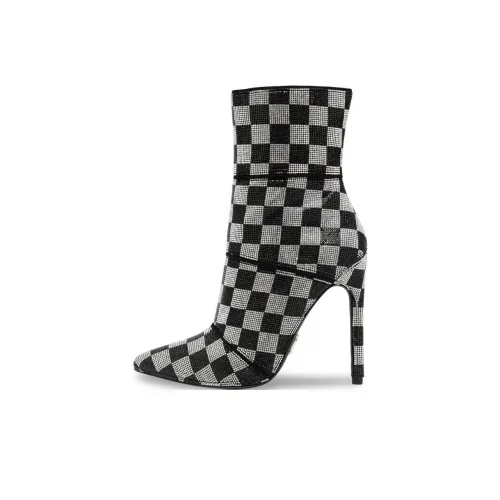 STEVE MADDEN Ankle Boots 11.8cm Women's Black Gray Color