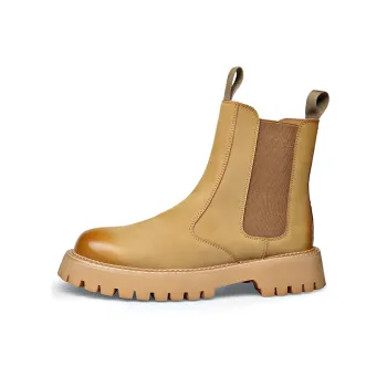 GZZ Chelsea Boots Men Yellow/Black