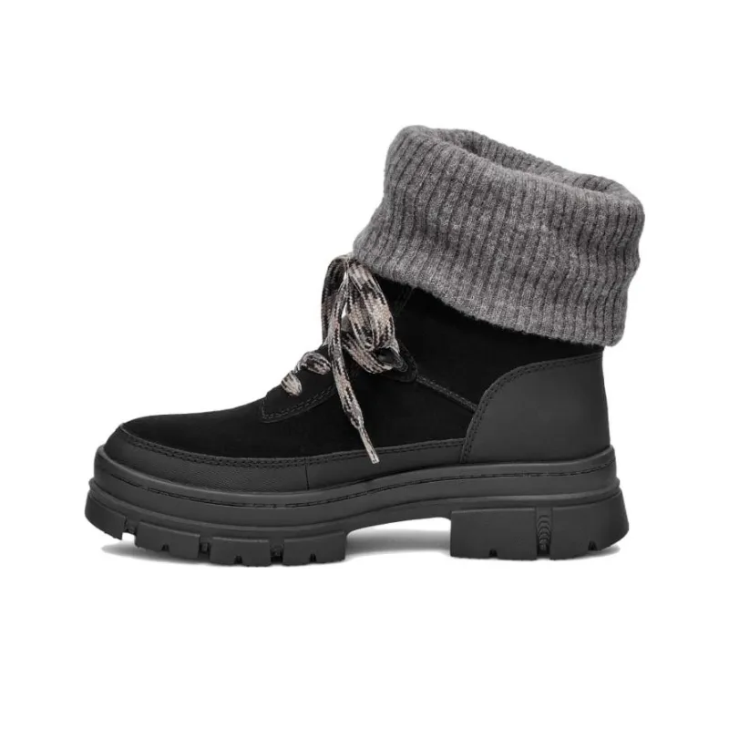 UGG Slip Resistant Short Outdoor Boots Women's Black-0