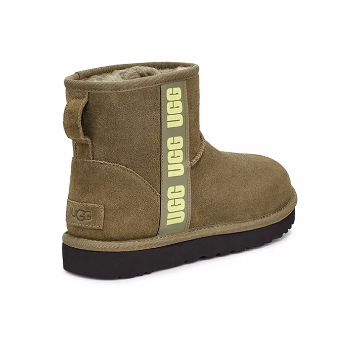 UGG Mini Side Logo 'Olive Green' Women's-2