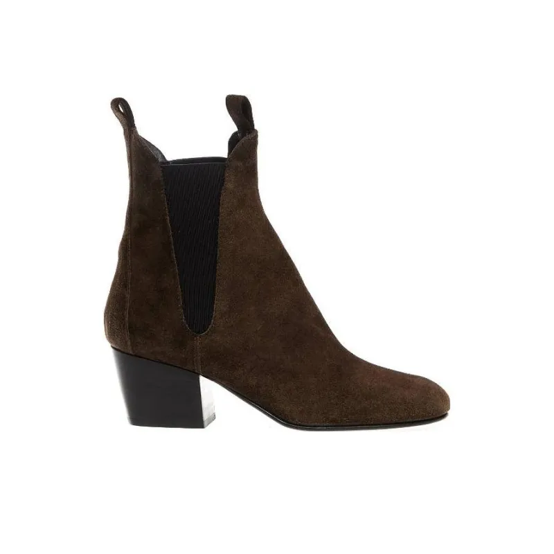 AGL Short Chelsea Boots Women's Brown-1