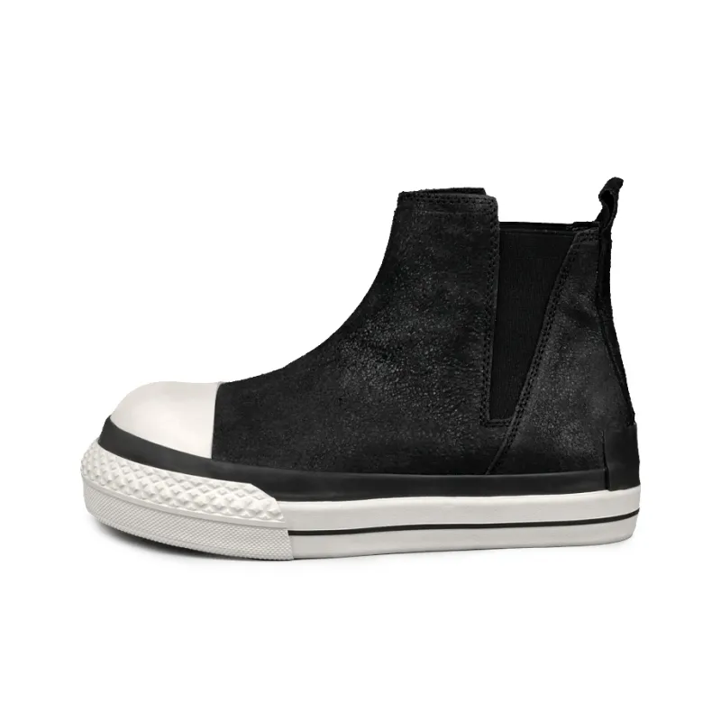 LOHAN·SIR Short Chelsea Boots Men's Black-0