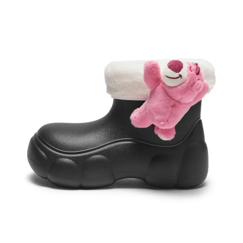 Disney x Hotwind Toy Story Series Ankle Boots 3cm Women's Beige-4