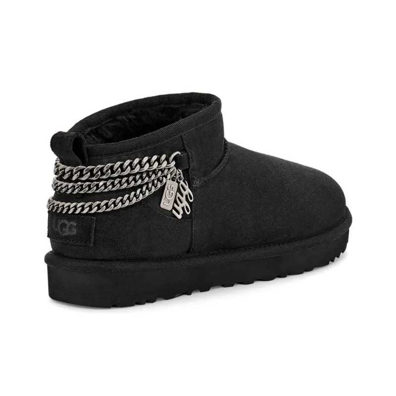 UGG Classic Ultra Mini Chains 'Black' Women's-3