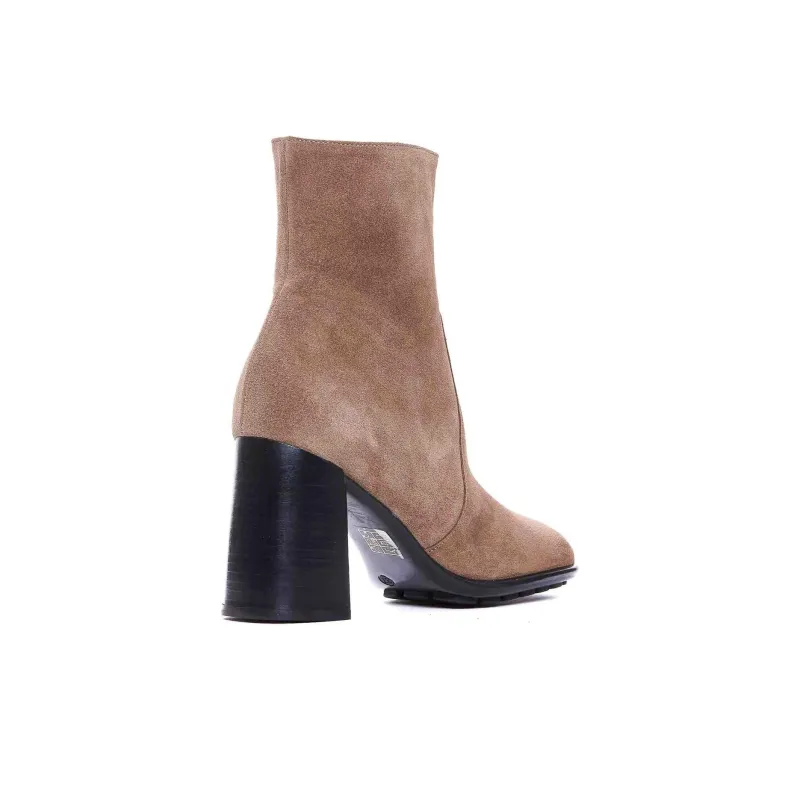 ANGEL ALARCON Chaira Ankle Boots 8cm Women's Beige-2