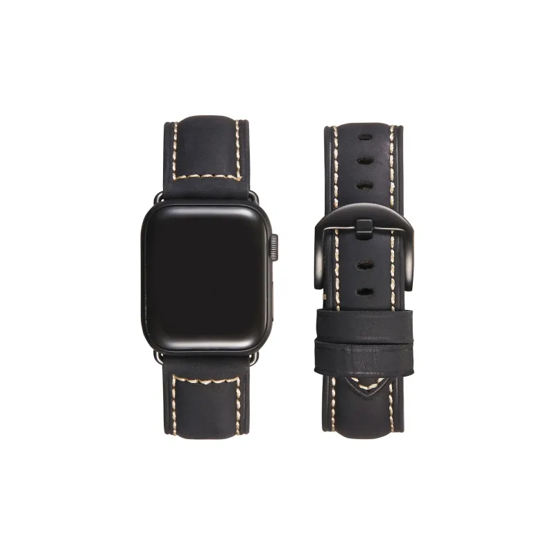 MSSM Apple Compatibility Watch Band 49mm Cowhide Leather Material-1