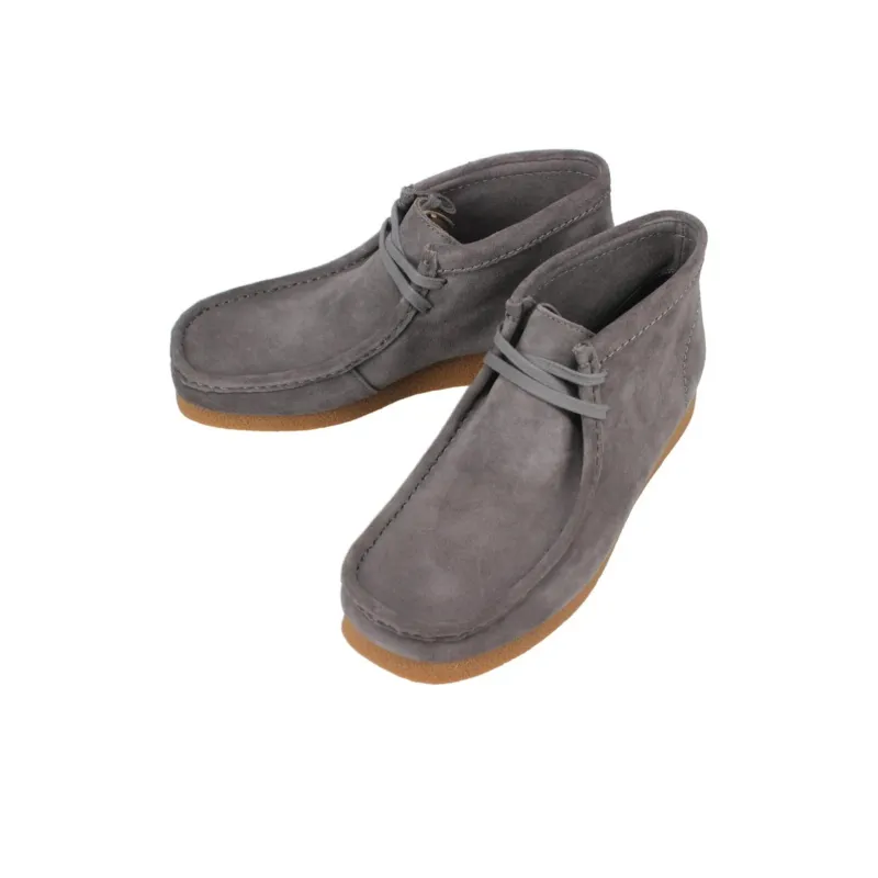 Clarks Wallabee Ankle Boots Women's Gray-3