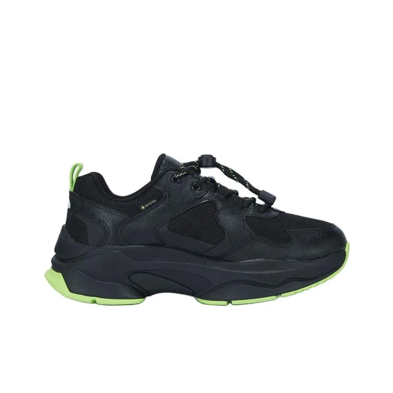 THE NORTH FACE Slip Resistant, Abrasion Resistant, Waterproof Low Top Running Shoes Men's Black Green-1