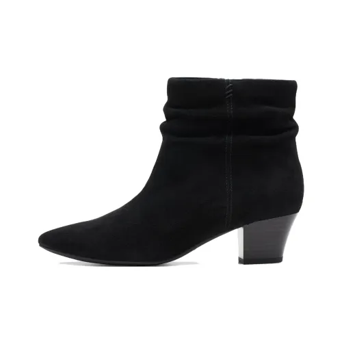 Clarks Teresa Skip Ankle Boots 5cm Women's Black