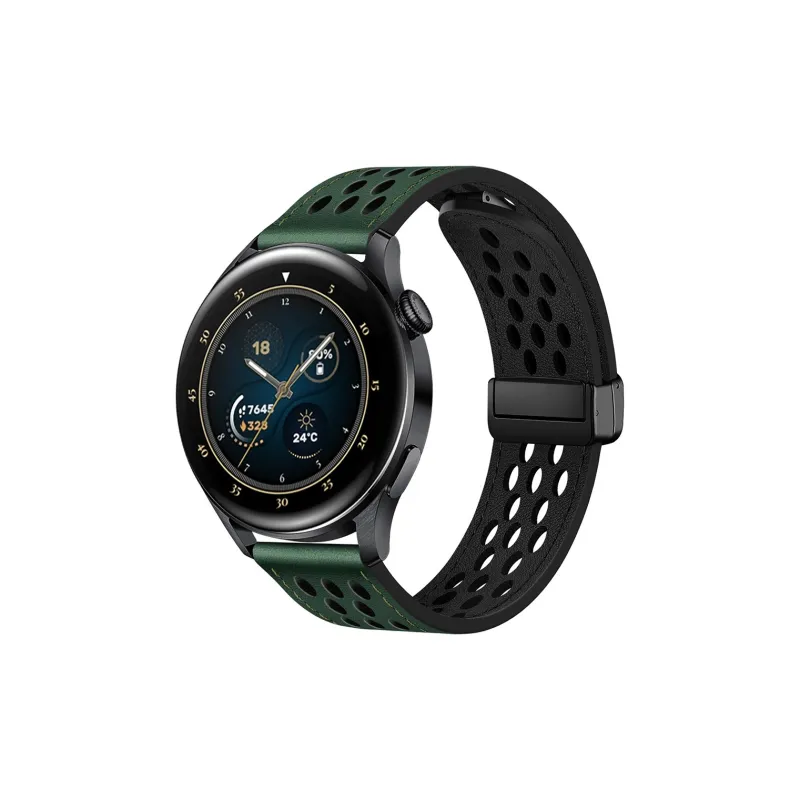 CHRROTA Watch Band Huawei Compatibility Leather-2