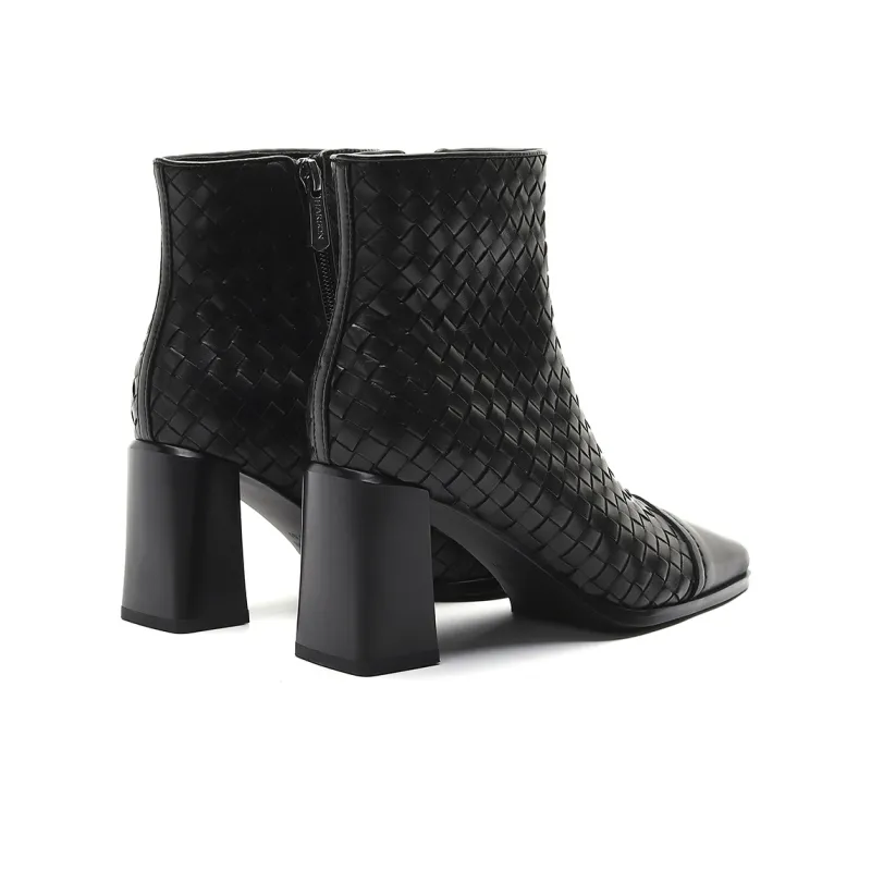 HARSON Ankle Boots 7.5cm Women's Black-10