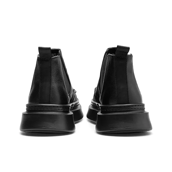 PARDASAUL Short Chelsea Boots Men's Black-4