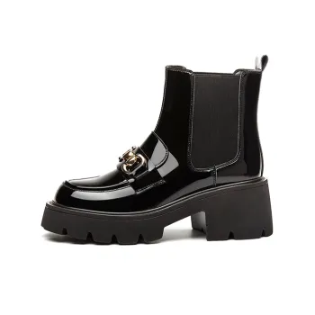 DAPHNE Short Chelsea Boots Women's Black