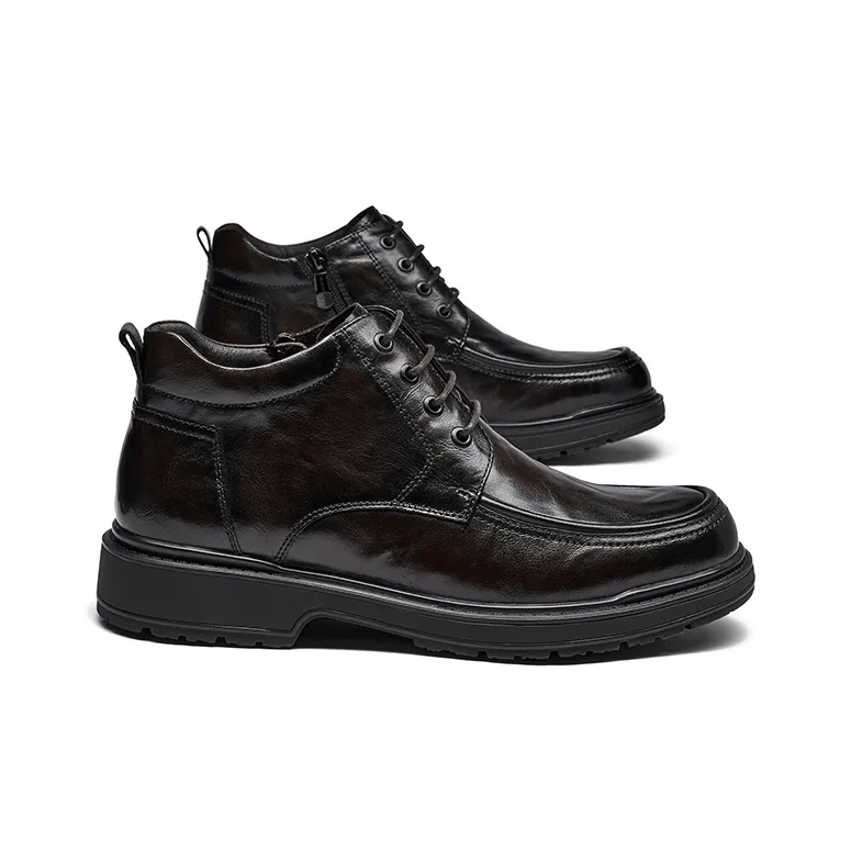 HARSON Ankle Boots Men Black/Brown-6