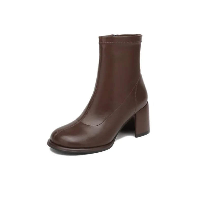 KEKAFU Ankle Boots Women's Black/Brown/Beige-16