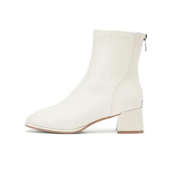 DAPHNE Ankle Boots Women's Ecru/Black