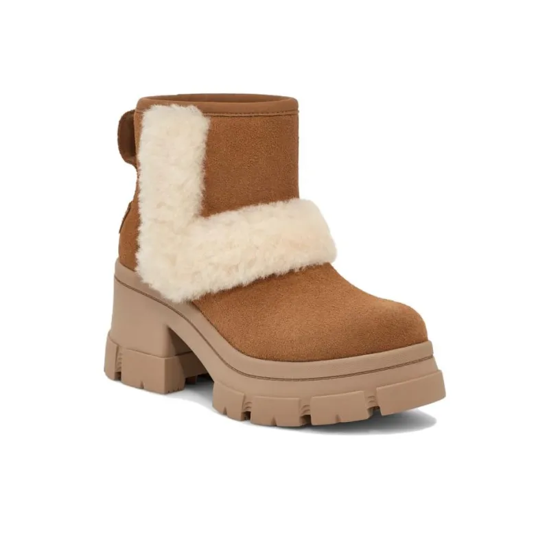 UGG Brooklyn Sunburst Heeled Boot Chestnut Women's-2