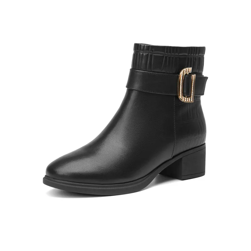 DG Ankle Boots Women's Black/Ecru-0