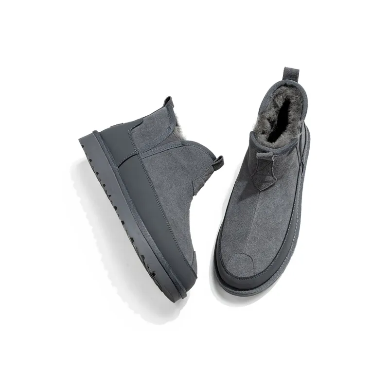 JIETEGONGYANG Thermal Slip Resistant Short Snow Boots Men's-10
