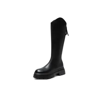 ZHR Knee High Knight Boots 4cm Women's
