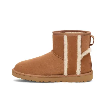 UGG Classic Mini Shearling Logo 'Chestnut' Women's