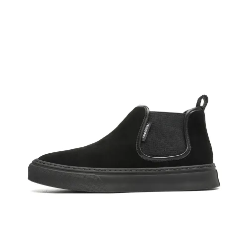 TRUMPPIPE Crew Chelsea Boots Men's Black