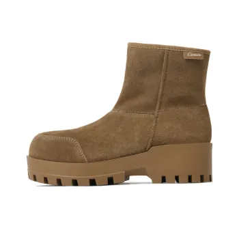 CAMEIDO Thermal Short Snow Boots Women's Camel