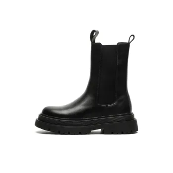 Beidouniao Crew Chelsea Boots Men's Black