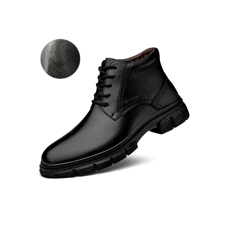 Wen Nai Ankle Boots Men's Black-1