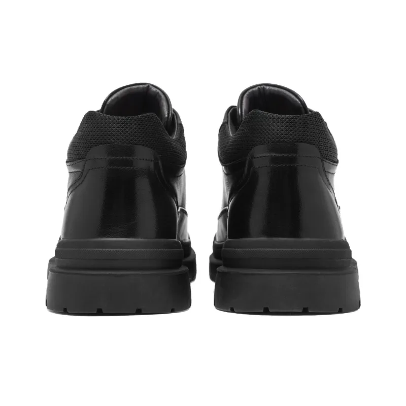 Shu Family Wear-Resistant Slip-Resistant Mid-Top Casual Shoes Men's Black-3