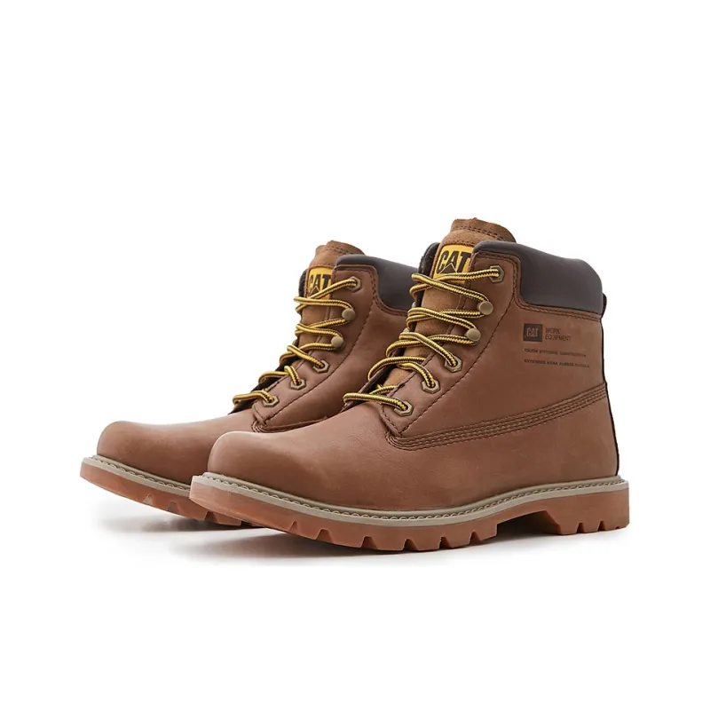 CAT Bruiser 2.0 Collection Abrasion Resistant Slip Resistant Short Outdoor Boots Unisex Brown-1