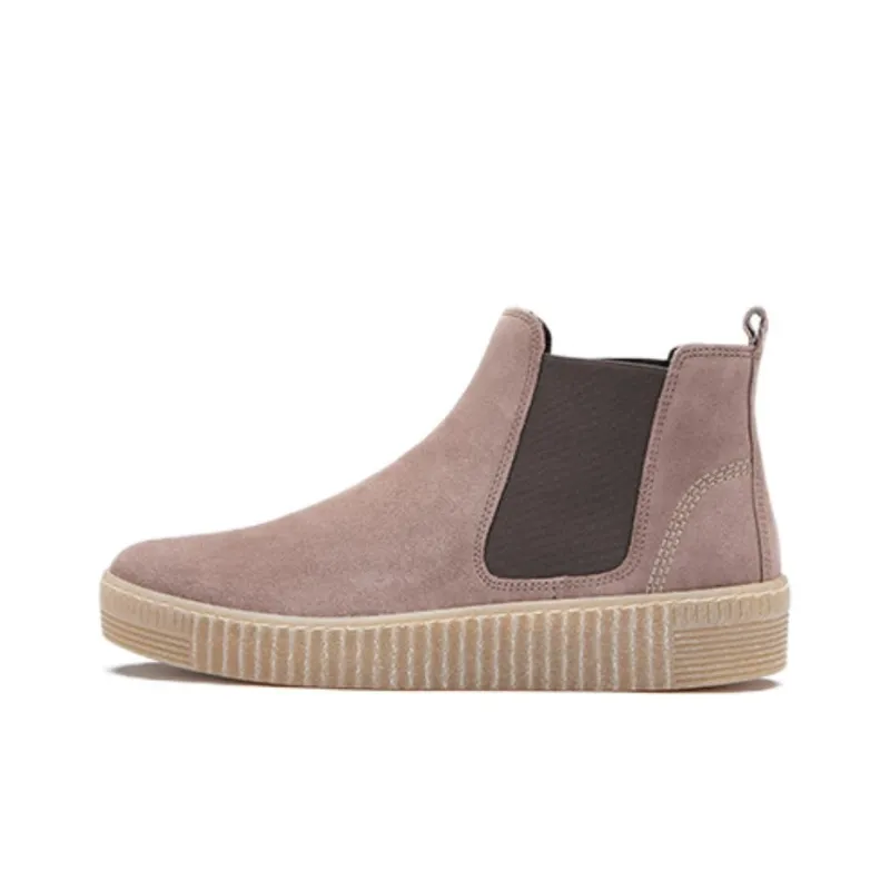 Gabor Jollys Short Chelsea Boots 3.5cm Women's Pink-0