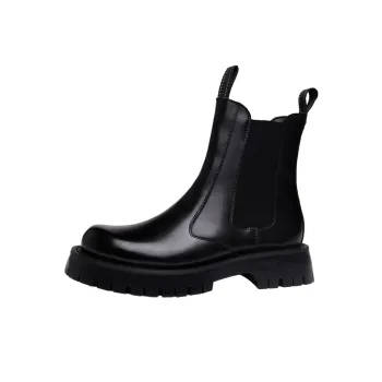 ZUWUDONG Crew Chelsea Boots 6cm Men's Black
