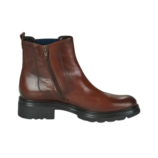 Gabor Short Chelsea Boots 4cm Women's Brown-1